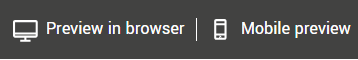 Preview in bowser and mobile