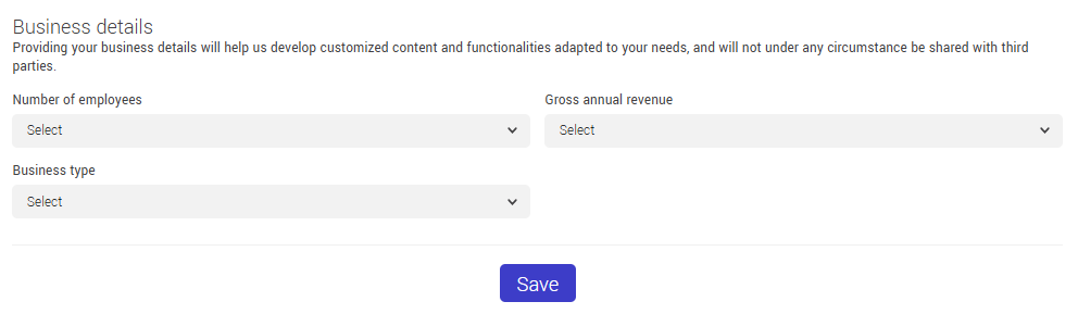 Business details