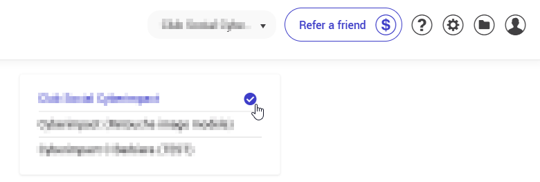 Transfère de compte